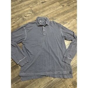 Onward Reserve Polo  Mens M Blue Long Sleeve Performance